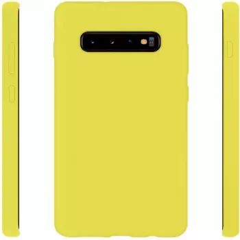 Evelatus Samsung Galaxy S10 Nano Silicone Case Soft Touch TPU geel
