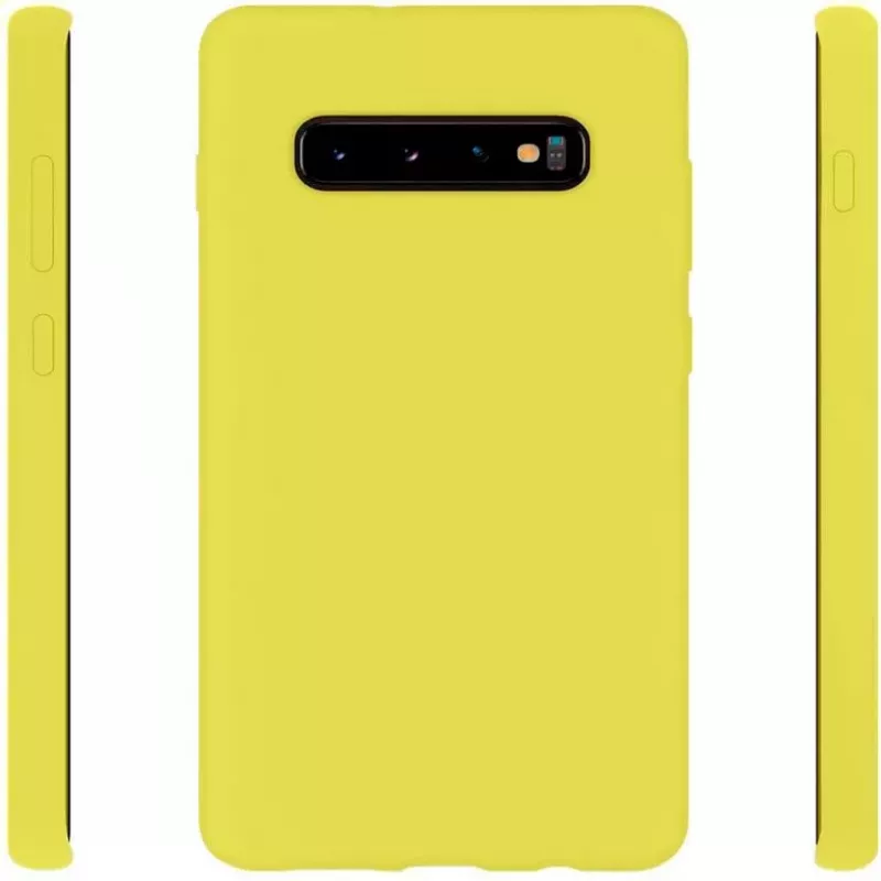 Evelatus Samsung Galaxy S10 Nano Silicone Case Soft Touch TPU geel