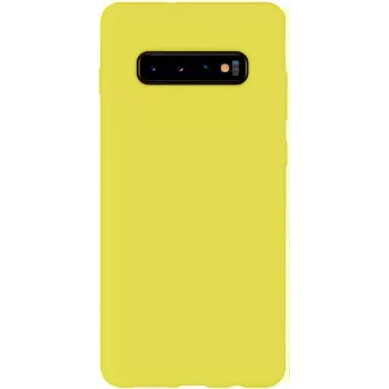 Evelatus Samsung Galaxy S10 Nano Silicone Case Soft Touch TPU geel