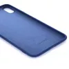 Evelatus Apple iPhone X/Xs Nano Silicone hoesje Soft Touch TPU donkerblauw