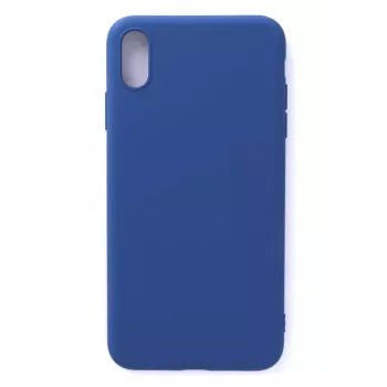 Evelatus Apple iPhone X/Xs Nano Silicone hoesje Soft Touch TPU donkerblauw