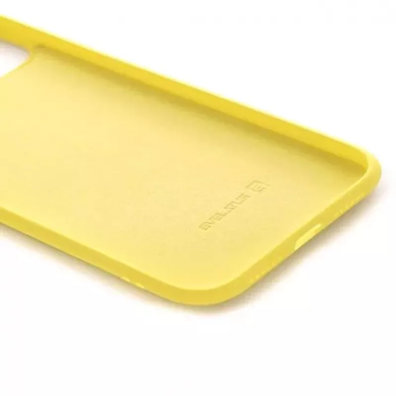 Evelatus Apple iPhone 11 Pro Max Nano Silicone hoesje Soft Touch TPU geel
