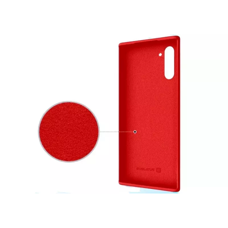 Evelatus Samsung Galaxy Note 10 Premium Soft Touch Silicone hoesje rood