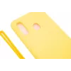Evelatus Samsung A20e Soft Touch Silicone hoesje met draagband geel