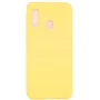 Evelatus Samsung A20e Soft Touch Silicone hoesje met draagband geel