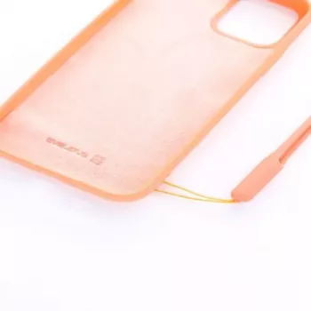 Evelatus Apple iPhone 11 Pro Soft Touch Silicone hoesje met draagband roze