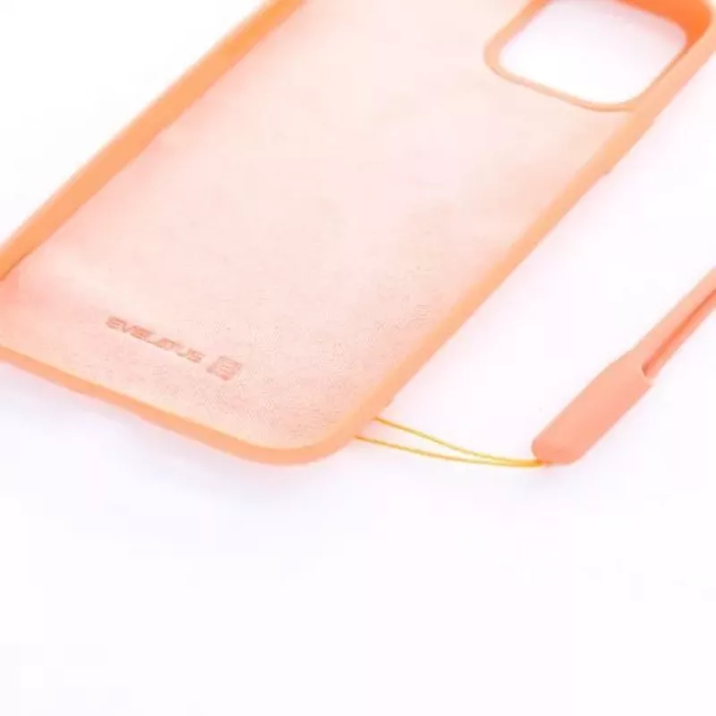 Evelatus Apple iPhone 11 Pro Soft Touch Silicone hoesje met draagband roze