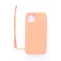 Evelatus Apple iPhone 11 Pro Soft Touch Silicone hoesje met draagband roze