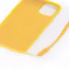 Evelatus Apple iPhone 11 Pro Soft Touch Silicone hoesje met draagband geel