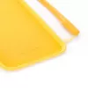 Evelatus Apple iPhone X/XS Soft Touch Silicone hoesje met bandje geel