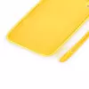 Evelatus Apple iPhone XR Soft Touch Silicone hoesje met band geel