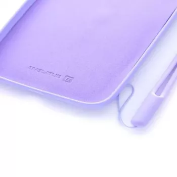 Evelatus Apple iPhone XR Soft Touch Silicone hoesje met band lila
