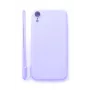 Evelatus Apple iPhone XR Soft Touch Silicone hoesje met band lila