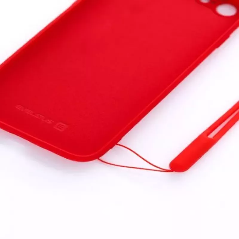 Evelatus Apple iPhone 7/8/SE2020/SE2022 Soft Touch Silicone hoesje met band rood
