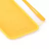 Evelatus Soft Touch Silicone hoesje met band voor iPhone 7/8/SE (2020/2022) - geel