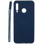 Evelatus Huawei P30 Lite soft touch siliconenhoesje met handkoord donkerblauw