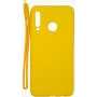 Evelatus Huawei P30 Lite soft touch siliconenhoesje met band geel