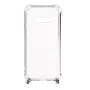Evelatus Samsung Galaxy S10 hoesje met koord witte strepen transparant