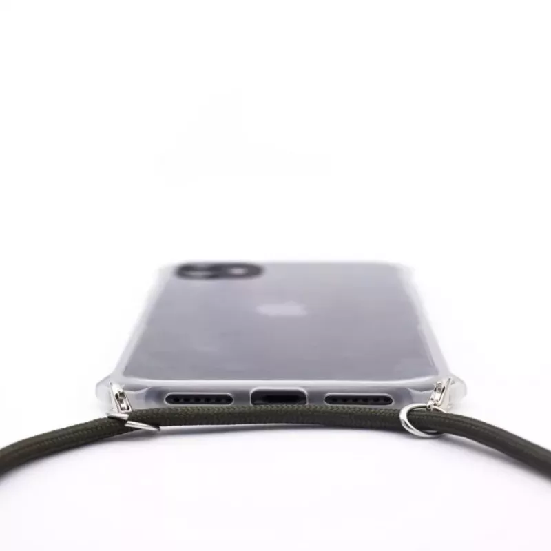 Evelatus Apple iPhone 11 Pro hoesje met band groen transparant