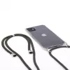 Evelatus Apple iPhone 11 Pro Max hoesje met band groen transparant