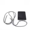 Evelatus Apple iPhone 11 Pro Max hoesje met band zwart strepen transparant