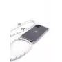 Evelatus Apple iPhone X/XS hoesje met koord witte strepen transparant