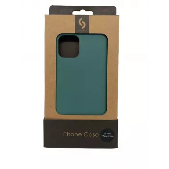 Connect Apple iPhone 11 Pro soft case met bodem midnight green