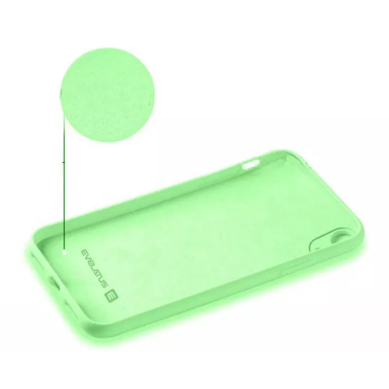 Evelatus Apple iPhone XR Nano Silicone Case Soft Touch TPU mint