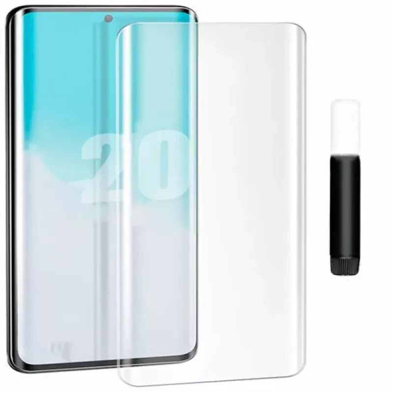 EVELATUS Samsung Galaxy S20 Plus transparant glas UV + lijm