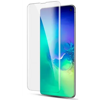 Evelatus Samsung Galaxy S10 Plus transparant glas UV + lijm