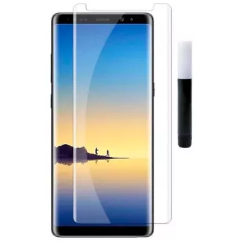 Evelatus Samsung Galaxy Note 8 Clear Glass UV + Lijm Screenprotector