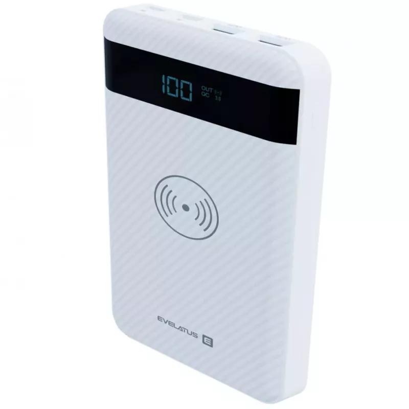 Evelatus EPB05 Draadloze Powerbank 10000 mAh Wit