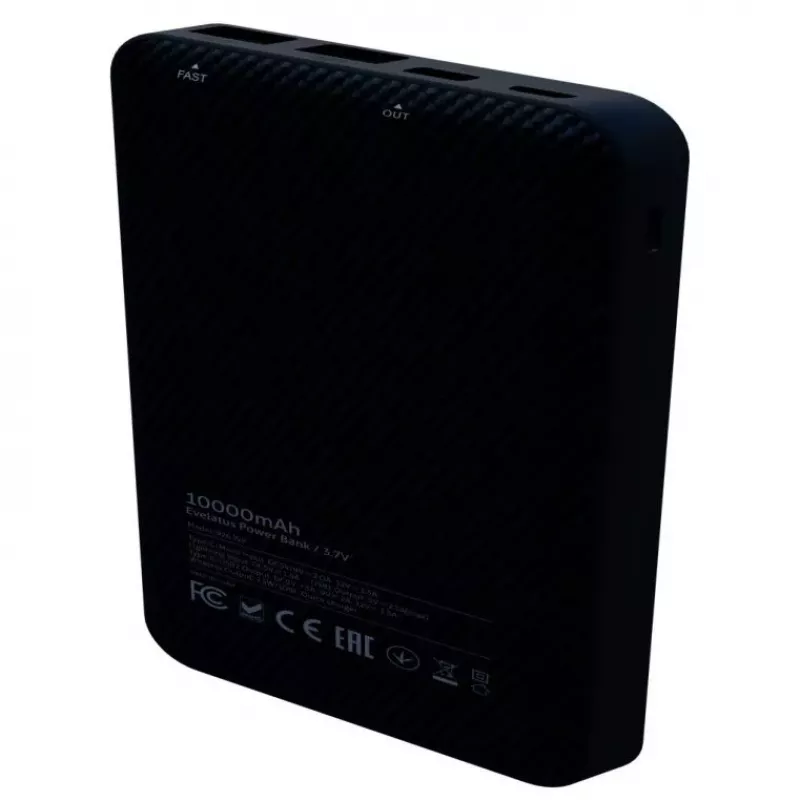 Evelatus Powerbank Draadloos EPB05 10000 mAh Zwart