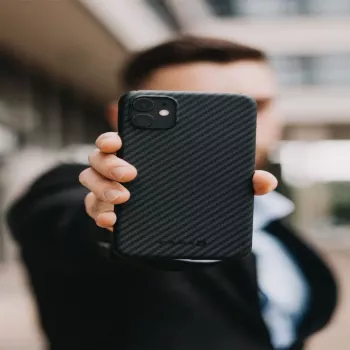 Evelatus Apple iPhone 11 Pro Premium Carbon Hoesje ECCI11 Zwart