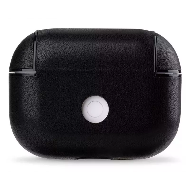 Evelatus Apple AirPods Pro Lederen Beschermhoesje Zwart