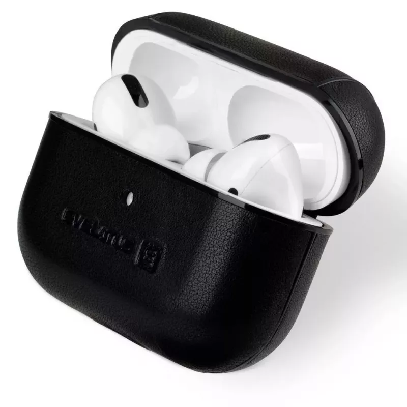 Evelatus Apple AirPods Pro Lederen Beschermhoesje Zwart