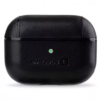 Evelatus Apple AirPods Pro Lederen Beschermhoesje Zwart