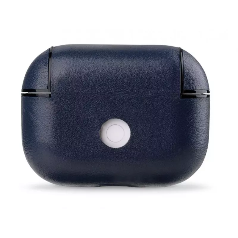 Evelatus Apple AirPods Pro Lederen Beschermhoesje Donkerblauw