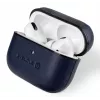 Evelatus Apple AirPods Pro Lederen Beschermhoesje Donkerblauw