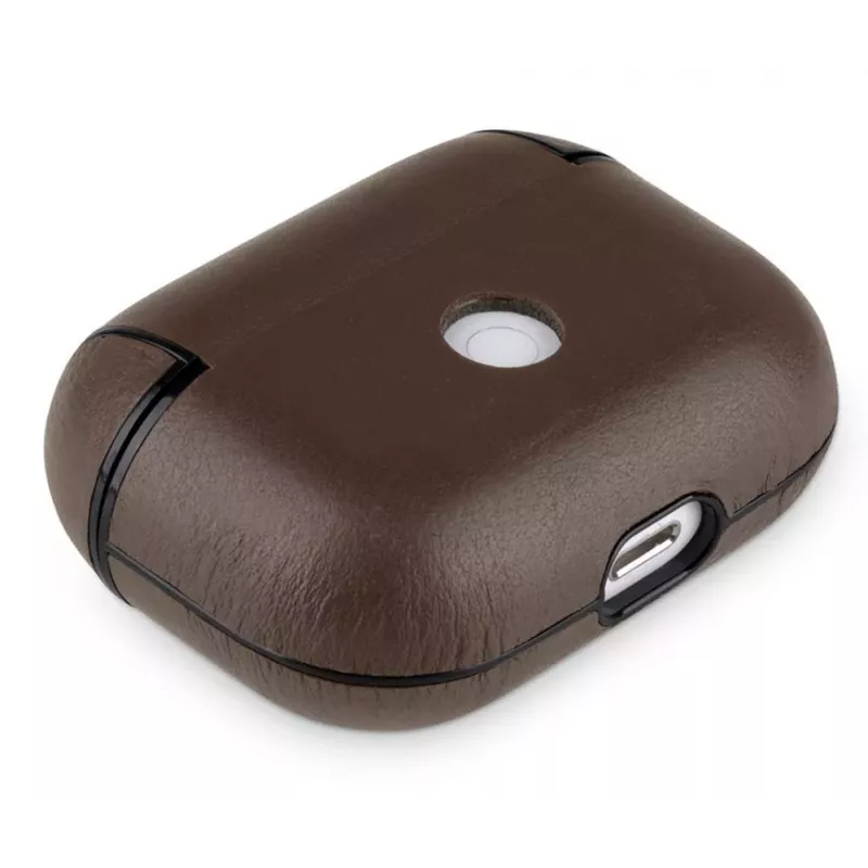 Evelatus Apple AirPods Pro Lederen Beschermhoesje Bruin