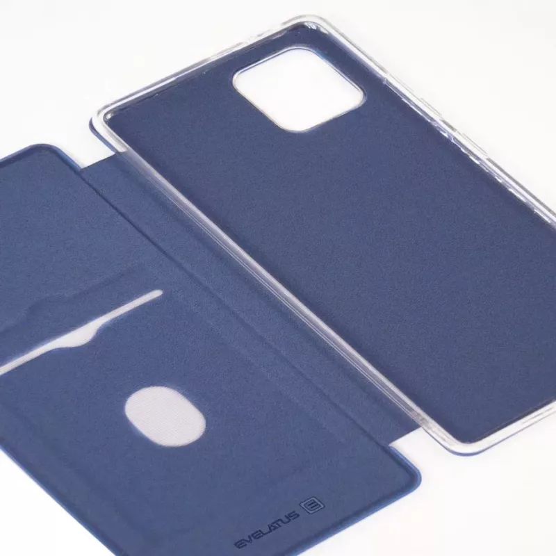 Evelatus Samsung Galaxy Note 10 Lite Book Case donkerblauw