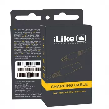 iLike oplaadkabel voor MicroUSB ICM01 wit