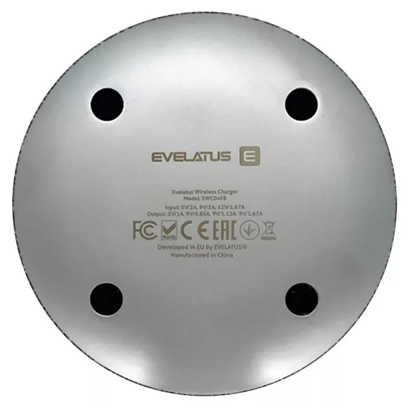 Evelatus draadloze bureaulader EWC04 Fabric - 10W Qi-laadpad