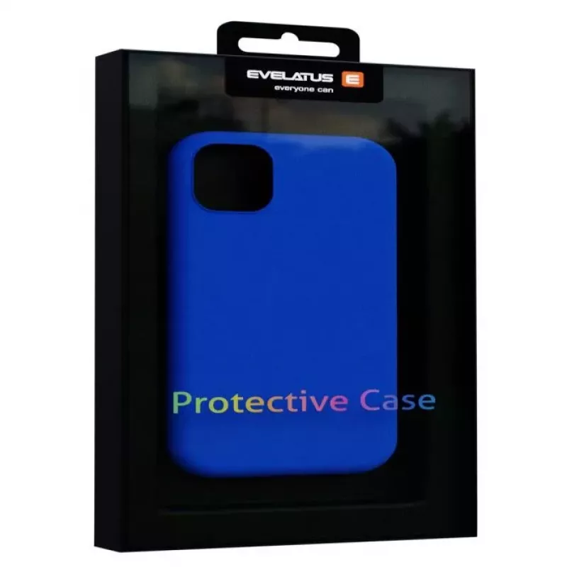 Evelatus Apple iPhone 12/12 Pro Premium Soft Touch Silicone Case Blauw