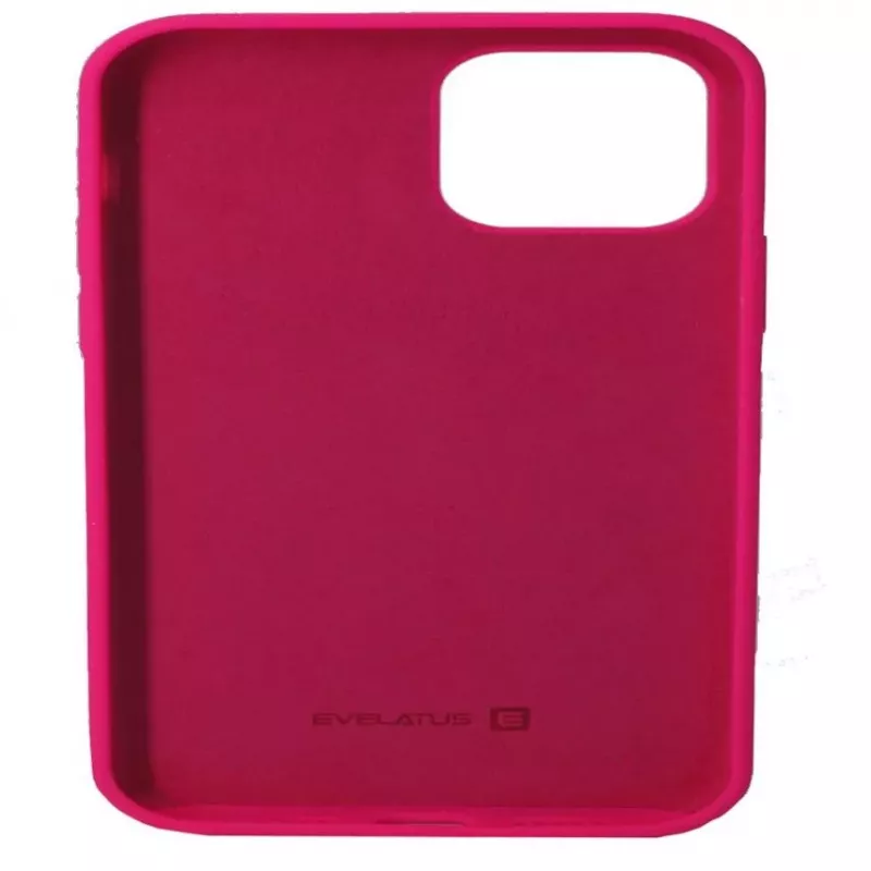 Evelatus Apple iPhone 12 Mini Premium Soft Touch Siliconen Hoesje Rosy Red