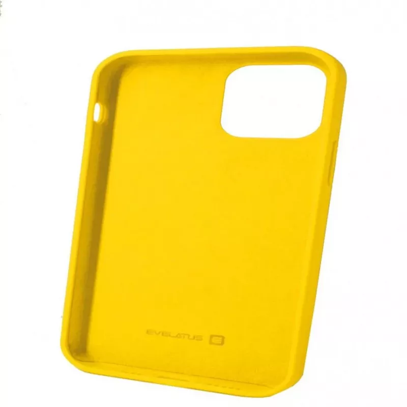 Evelatus Apple iPhone 12/12 Pro Premium Soft Touch silicone case citroengeel