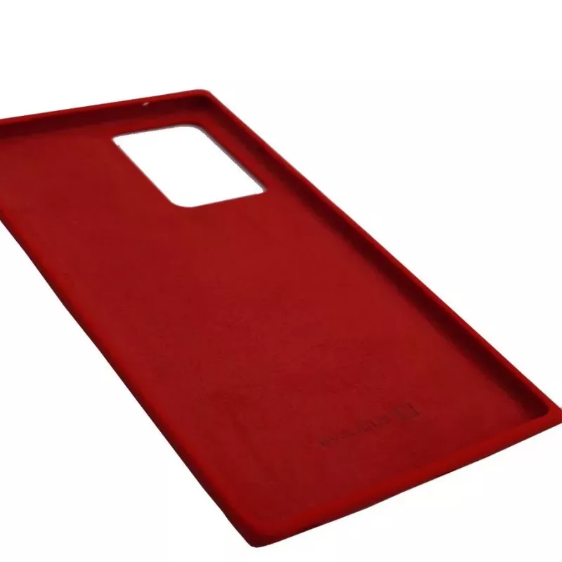 Evelatus Premium Soft Touch silicone case voor Samsung Galaxy Note 20 Ultra - rood