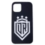 Evelatus iPhone 12 Pro soft touch silicone hoesje DR Logo N1 wit zwart