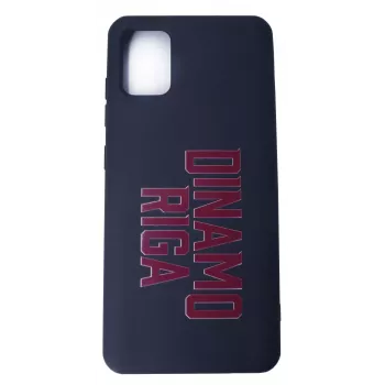Evelatus Samsung Galaxy A41 soft touch silicone hoesje DR Logo N2 rood zwart