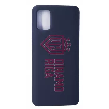 Evelatus Samsung Galaxy A41 soft touch silicone hoesje DR Logo N3 rood zwart
